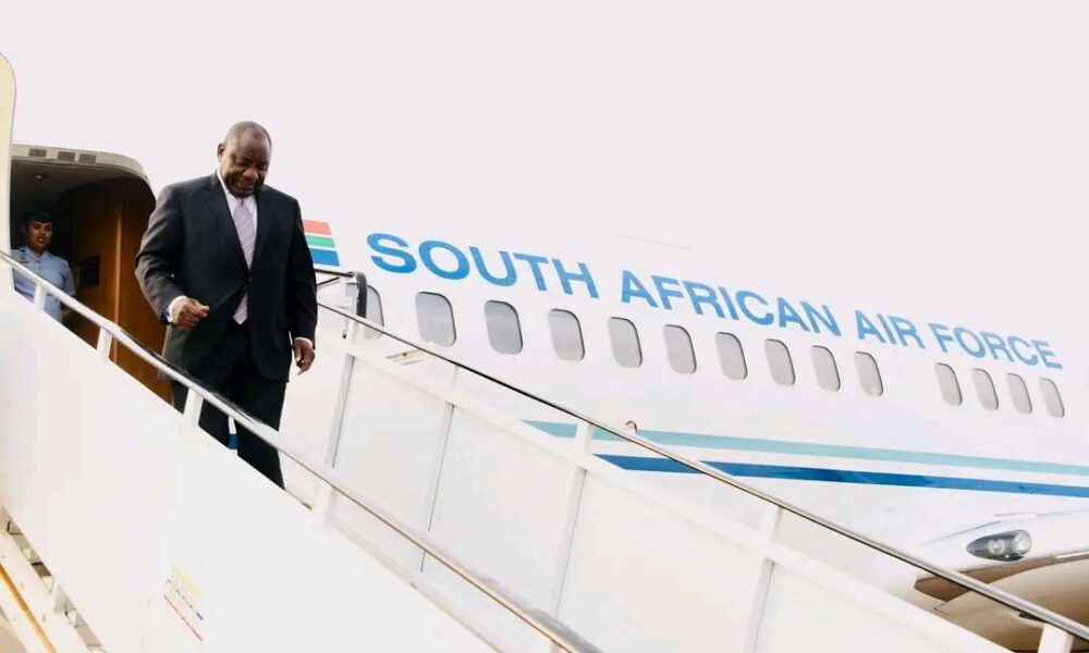 South African President Cyril Ramaphosa embarks on working visit to United States of America, 19 to 22 May